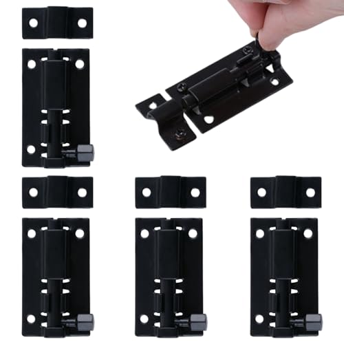 4pcs Slide Locks rostfreie Edelstahl -Quadratschlauchverriegelung für Tür Schlafzimmer Brustschrank Fensterzaun von CGTQROVR