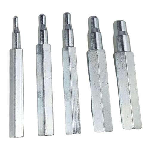 5pcs Swage -Werkzeug 1/4, 5/16, 3/8, 1/2, 5/8 Stahlschwunkenwerkzeug für Kupfer-/Aluminiumrohr des Klimaanlagensystems von CGTQROVR