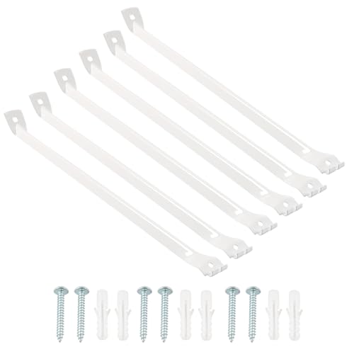 6 -pcs -Drahtregalhalterungen, 17 -Zoll -Eisenschrankschelfklammern mit Schrauben mit Schrauben, Zubehör für die Installation von Drahtschrankregalen für die Installation 6 -pcs -Drahtregalhalterungen, 17 -Zoll -Eisenschrankschelfklammern mit Schrauben mit Schrauben, Zubehör für die Installation von Drahtschrankregalen für die Installation von CGTQROVR