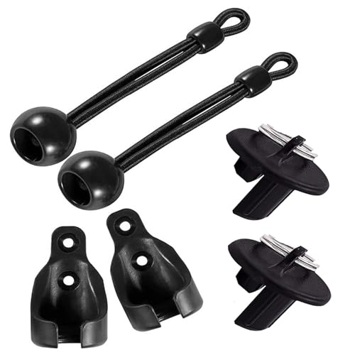 6PCS Sun Shade Hardware Kit Robustes Schatten -Segel -Hardware -Kit mit 2 Spring Bungee Cord Haken 4 winddichte Basen und Kugeln für Blackout -Roller -Up -Jalousien 6PCS Sun Shade Hardware Kit Robustes Schatten -Segel -Hardware -Kit mit 2 Spring Bungee Cord Haken 4 winddichte Basen und Kugeln für Blackout -Roller -Up -Jalousien von CGTQROVR