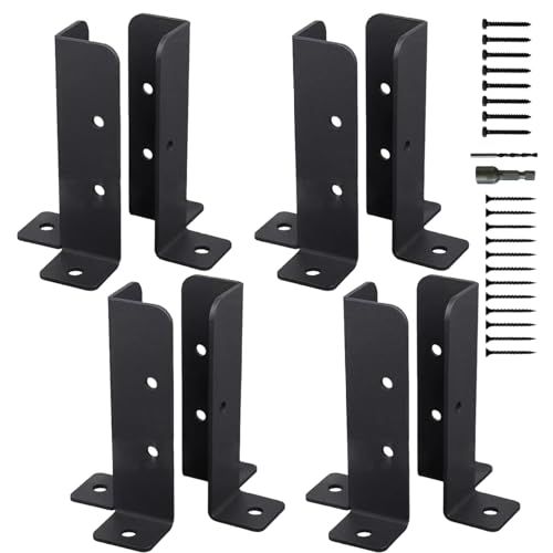 8pcs Pergola -Klammern Einstellbare stabile Pergola -Halterung Metallzaun nach der Basis für Terrassendrampel -Mailbox -Terrassenabdeckungen von CGTQROVR