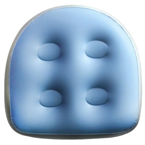 Ausblasbarer -Sitz mit Saugnapfbecher 18, 5 x 16 x 5, 9 Zoll Sitz wiederverwendbarer PVC Spa Pool Booster für Erwachsene Blau von CGTQROVR