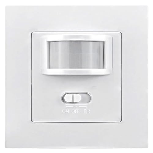 Bewegungssensor Lichtschalter, ABS-Bewegungssensorschalter Sensorabstandsbereich 7-10 m für Korridor, Wohnzimmer, Schlafzimmer von CGTQROVR