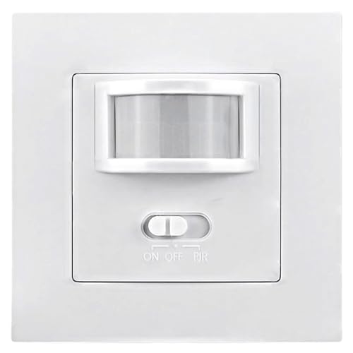Bewegungssensor Lichtschalter ABS-Bewegungssensor-Schalter Sensorabstandsbereich 7-10 m für Korridor Wohnzimmer Schlafzimmer von CGTQROVR