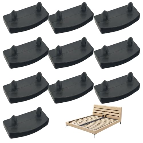 CGTQROVR Lattenrost Ersatzteile Lattenrost Kappen Lattenrost Halter 10pcs Bettlattenhalter Schwarzer Ersatzbettlatten Plastik Rollrost Halter Praktische Lattenrost Ersatzlatten Covers von CGTQROVR