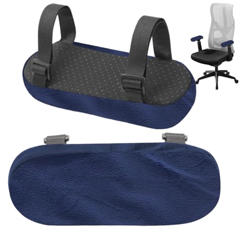 2pcs Stuhl Arm Rast Pads 8, 66 x 3, 35 Zoll, Polyester-Soft- und Bequeme Office Stuhl Arm Pad Anti-Drop-Abnehmbare Armlehnenabdeckungen von CGTQROVR
