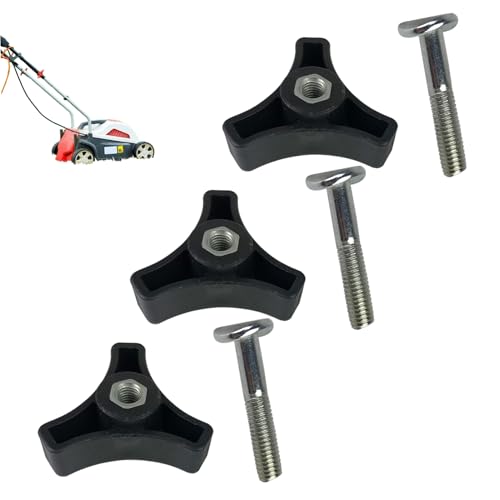 CGTQROVR 3pcs Rasenmähergriff Schrauben Triple Winkelgriff Gob Flügelmutter und Bolzen Ersatzteile für Rasenmäher Stromausrüstung CGTQROVR 3pcs Rasenmähergriff Schrauben Triple Winkelgriff Gob Flügelmutter und Bolzen Ersatzteile für Rasenmäher Stromausrüstung von CGTQROVR