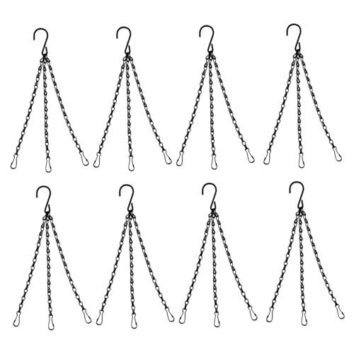 CGTQROVR 8pcs hängende Pflanzkette 16 Zoll, langes stabiles Eisen -3 -Leads, die Pflanzkette mit Haken für Gartenzubehör von Blumenkorb hängen CGTQROVR 8pcs hängende Pflanzkette 16 Zoll, langes stabiles Eisen -3 -Leads, die Pflanzkette mit Haken für Gartenzubehör von Blumenkorb hängen von CGTQROVR