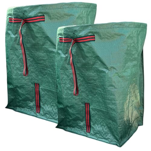 CGTQROVR Blattsammlertasche 2pcs 200 l wasserdichtes PP gefilmter Stoff Blattkollektor mit atmungsaktiven wiederverwendbaren faltbaren Rasen-/Hof-/Gartenabfall -Taschen CGTQROVR Blattsammlertasche 2pcs 200 l wasserdichtes PP gefilmter Stoff Blattkollektor mit atmungsaktiven wiederverwendbaren faltbaren Rasen-/Hof-/Gartenabfall -Taschen von CGTQROVR