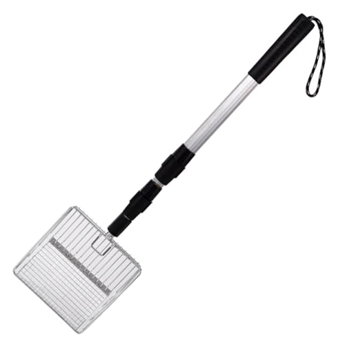 CGTQROVR Chicken Poop Scooper, 3 in 1 Verstellbarer Metallstreu Schaufel abtrennbare Edelstahl -Hähnchen -Stall -Reinigungswerkzeuge zum Trennen von KOT und Trümmern von Sand von CGTQROVR