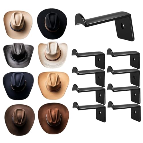CGTQROVR Cowboy-Huthalter 8pcs Strong halten Plastikhuthaken Mehrzweck-Wandorganisator für Handtuchschlüsselschalel CGTQROVR Cowboy-Huthalter 8pcs Strong halten Plastikhuthaken Mehrzweck-Wandorganisator für Handtuchschlüsselschalel von CGTQROVR
