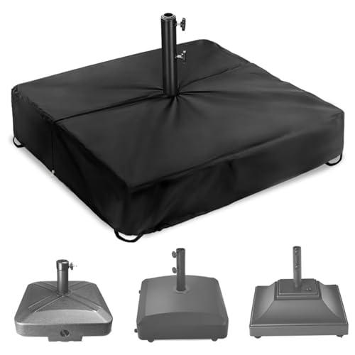 CGTQROVR Dachbasisabdeckung 600D Patio Dachabdeckung wasserdichte Anti-UV-Hochleistungs-Quadrat-Basisabdeckungen mit Gummibandkabel und Reißverschluss, 42 x 42 x 5 Zoll von CGTQROVR
