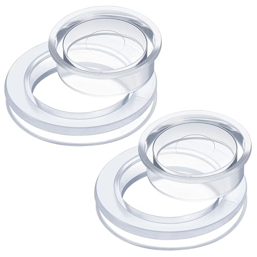 CGTQROVR Dachlochring, 2 Zoll Silikon -Terrasse Ersatzteile mit Kappe, transparente Regenschatzlochabdeckung für Außenbereich, Terrasse, Garten, Strand von CGTQROVR