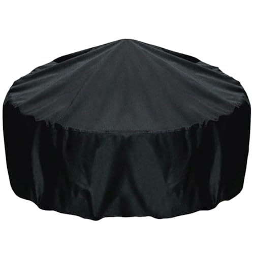 CGTQROVR Kaminabdeckung wasserdichte runde staubsichere Feuerstelle Abdeckung rund mit Verstellbarer Kordelkordelkordelkordelabdeckung Oxford Stoff ideal für Gartenlieferungen 85x40 cm von CGTQROVR
