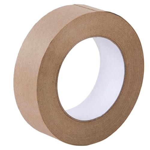 CGTQROVR Kraftpapierklebeband reißbare beschreibbare unbeschichtete braune Papierklebeband zum Versiegeln von Verpackungsmaskiermalereien von CGTQROVR