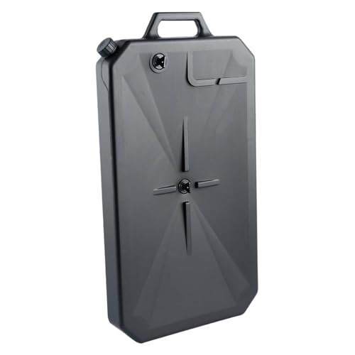 CGTQROVR Ölabflusswanne 27x16x3 Zoll Low Profile ABS Ölwechseln Sie Pfanne mit Griff- und Easy-Twist-Kappen wiederverwendbarer Behälter für Motorrad und Auto von CGTQROVR