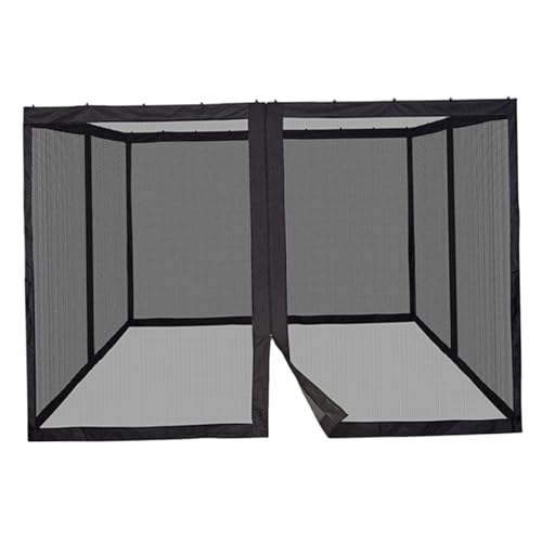 CGTQROVR Pavillon -Mücken mit 11.8x11.8x7.5ft einsensvoll einziehbares Klappschebo -Bildschirmpaneele mit Reißverschluss im Freien Mücken für Veranda Camping Terrasse Garten Schwarz Netting CGTQROVR Pavillon -Mücken mit 11.8x11.8x7.5ft einsensvoll einziehbares Klappschebo -Bildschirmpaneele mit Reißverschluss im Freien Mücken für Veranda Camping Terrasse Garten Schwarz Netting von CGTQROVR