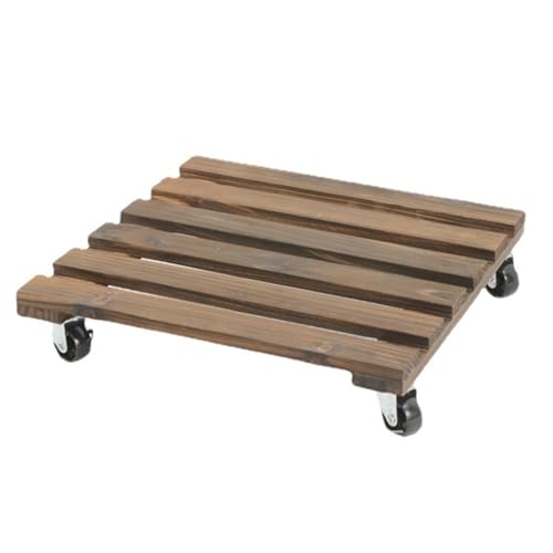 CGTQROVR Pflanzenständer mit Rädern 12 '' Holzpflanze Caddy 360 ° Rolling Ständer Hochleistungsständer auf Rädern im Freien für Blütentopf, Sukkulente Töpfe CGTQROVR Pflanzenständer mit Rädern 12 '' Holzpflanze Caddy 360 ° Rolling Ständer Hochleistungsständer auf Rädern im Freien für Blütentopf, Sukkulente Töpfe von CGTQROVR