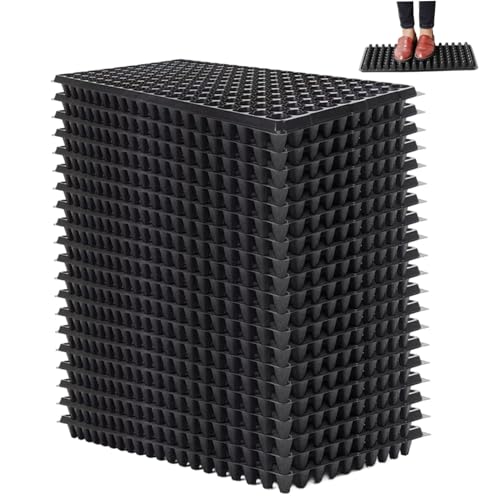 CGTQROVR Samen Tabletts 20pcs 200 Lochpflanze Starterschale ungiftige und Flexible 60 kg Ladung Pet Sämlingsplatte für die Gartenarbeit von CGTQROVR