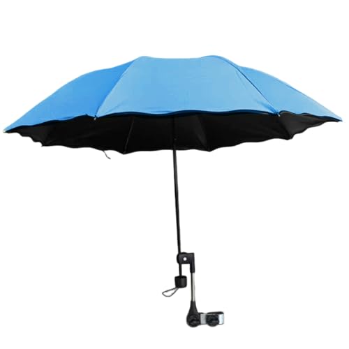 CGTQROVR Stuhl Regenschirm mit Klemme UV Schutz Wasserdichtem Strandstuhl Regenschirm tragbare für Terrassen Camping Rollstuhl Kinderwagen Golfwagen von CGTQROVR