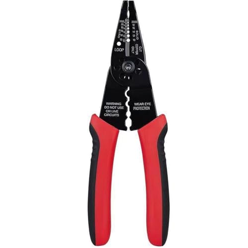 Drahtstripper 8 -Zoll -Chrom -Vanadium -Stahldraht -Stripper -Werkzeug mit isolierenden Grip für 6 Größen zum Schneiden von Crimping Drahtstripper 8 -Zoll -Chrom -Vanadium -Stahldraht -Stripper -Werkzeug mit isolierenden Grip für 6 Größen zum Schneiden von Crimping von CGTQROVR