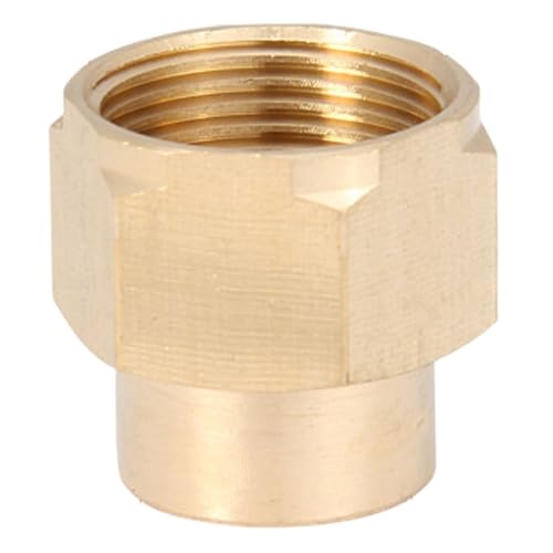 Druckreinigeradapter, 22 mm weiblich bis 14 mm flache männliche Druckwaschkuppler, Messingschraube Wasserrohrschlauchkonnetoranschluss von CGTQROVR