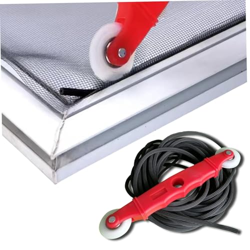 Fensterbildschirm Spline 25pcs 3, 3ft x 5, 5 mm Fensterbildschirm Gummikabel mit 1 -pc -Rollenwerkzeug Fensterbildschirm Spline 25pcs 3, 3ft x 5, 5 mm Fensterbildschirm Gummikabel mit 1 -pc -Rollenwerkzeug von CGTQROVR