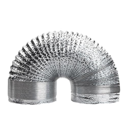 Flexibler Trockner-Entlüftungsschlauch 120-mm-Aluminiumfolie-Entlüftungsschlauch mit 59 Zoll, Länge Anti-Flamming-Mehrzweckflexibilangang für Klimaanlagenextraktorhaube von CGTQROVR