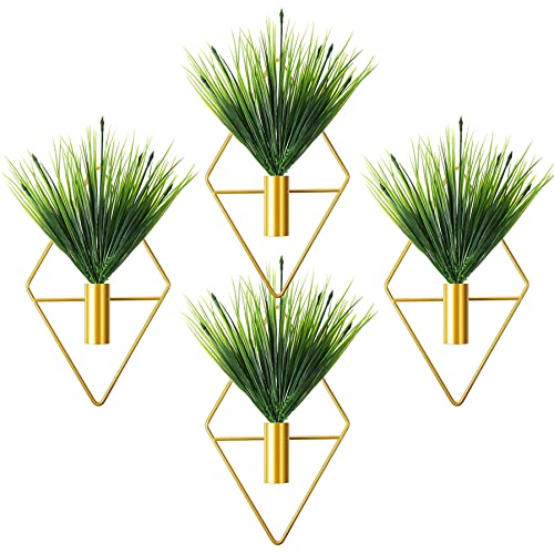 Goldene Wanddekoration Diamantform hängende Pflanzer 4PCS Künstliche Pflanzen Geometrische Wanddekoration ideal für Wohnzimmer Büro Goldene Wanddekoration Diamantform hängende Pflanzer 4PCS Künstliche Pflanzen Geometrische Wanddekoration ideal für Wohnzimmer Büro von CGTQROVR