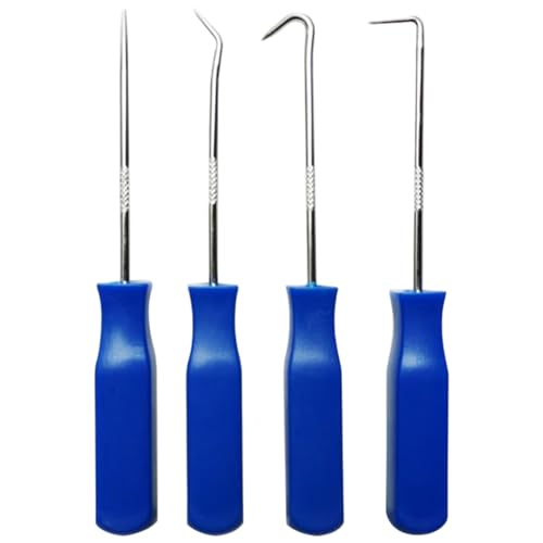 Haken-/Pick-Set (4PCS) Chrom-Vanadium-Stahlpickelsatz mit einem rutschfesten Gummihandmall von CGTQROVR