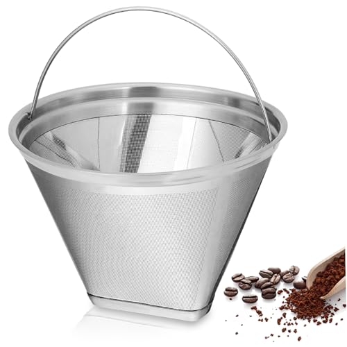 Kegelkaffeefilter 5x3 Edelstahl wiederverwendbare Kaffeefilter mit Griff Ersatz Easy Waats Maschine Zubehör Kegelkaffeefilter 5x3 Edelstahl wiederverwendbare Kaffeefilter mit Griff Ersatz Easy Waats Maschine Zubehör von CGTQROVR