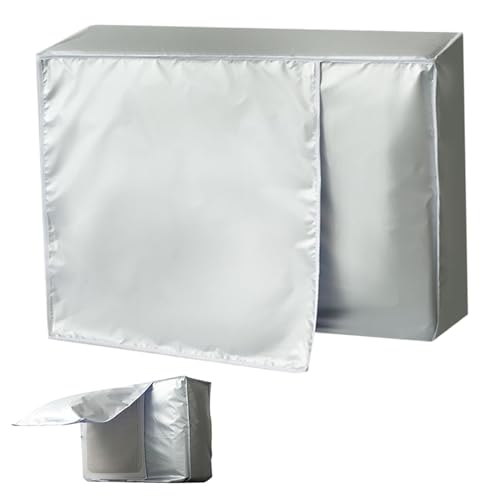 Klimaanlagenabdeckungen für Außeneinheiten, 38x16x28 wasserdichte, staubdichtes, sonnensicheres Mini -Split -Abdeckung mit Krawatten für 2p -Wechselstrom -Einheiten von CGTQROVR