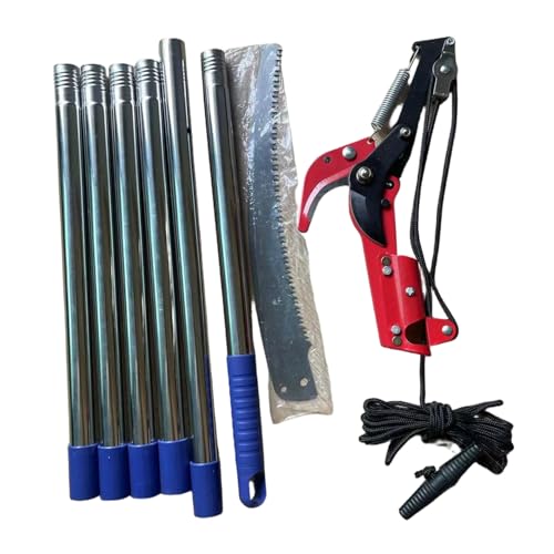 Lächer für Home Tree Trimming Heavy Duty 2 Pcs Stahl Teleskopbaumdreher mit 7, 9 Fuß Long Reach Spliced Ast Cutter für Home Garden Yard Farm von CGTQROVR