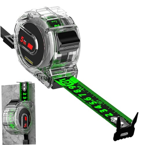 Messband 5m 16 Fuß fluoreszierende doppelte Seite Retakable Bands, Präzisions-Selbst-Lock-Messen Sie Herrscher mit klarem Fall und hängendes Seil für den industriellen Gebrauch Messband 5m 16 Fuß fluoreszierende doppelte Seite Retakable Bands, Präzisions-Selbst-Lock-Messen Sie Herrscher mit klarem Fall und hängendes Seil für den industriellen Gebrauch von CGTQROVR