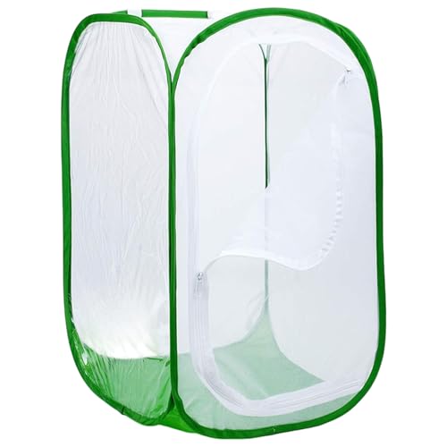 CGTQROVR Schmetterlingskäfig, Ultra feines Mesh-Gehäuse Pop-up-Schmetterlingslebensraum mit Reißverschluss, Insekten-Barrier-Pflanzenzelt für Gemüse, Obst, Blumen und Sämling CGTQROVR Schmetterlingskäfig, Ultra feines Mesh-Gehäuse Pop-up-Schmetterlingslebensraum mit Reißverschluss, Insekten-Barrier-Pflanzenzelt für Gemüse, Obst, Blumen und Sämling von CGTQROVR