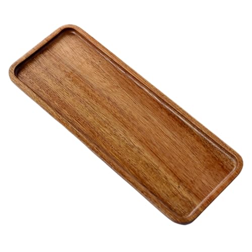 Servierbrett, 11 x 4 Zoll Rechteck Holzschale, rustikale Wurstwarenbretter, leicht zu reinigende Servierplatte für Käse Snack Keks Dessert Vorspeise von CGTQROVR