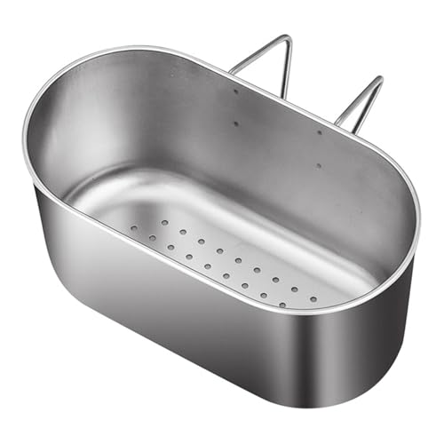 Sink Sieb Korb Edelstahl Multifunktional hängende Waschbecken Futterfänger für Filterküchenabfälle und Waschen von Obst oder Gemüse Sink Sieb Korb Edelstahl Multifunktional hängende Waschbecken Futterfänger für Filterküchenabfälle und Waschen von Obst oder Gemüse von CGTQROVR