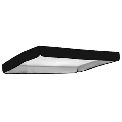 Swing Baldachin Ersatz sonnenbeständiges silberbeschichtetes 190 -t -Swing -Baldachin mit Krawatte 75x47in Top -Abdeckung für Außenterrasse Schwarz von CGTQROVR