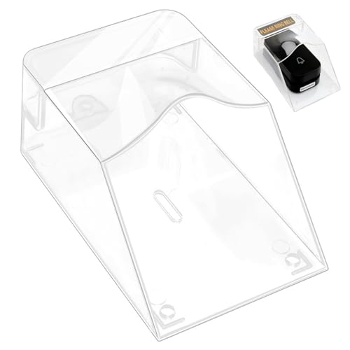 Türklingelabdeckung wasserdichtes transparentes Ring Türklingel Abdeckung Einfach zu installieren Türglotz-Schützling mit doppelseitiger Klebeband Türklingelabdeckung wasserdichtes transparentes Ring Türklingel Abdeckung Einfach zu installieren Türglotz-Schützling mit doppelseitiger Klebeband von CGTQROVR