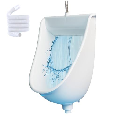 Urinale für Männer Wandmontage 9.5x12.6x18, 5 Zoll Spill Proof PP männliches Urinal mit 59 Schlauch- und Wassereinlassloch Anti-Clogging Heavy Duty für Badezimmer Temporäres Ort School Outdoor Outdo Urinale für Männer Wandmontage 9.5x12.6x18, 5 Zoll Spill Proof PP männliches Urinal mit 59 Schlauch- und Wassereinlassloch Anti-Clogging Heavy Duty für Badezimmer Temporäres Ort School Outdoor Outdo von CGTQROVR