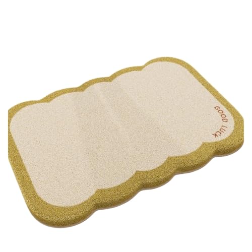 CGUOHU Badematte Dicke Korallensamt-Badezimmermatte, teppichförmige saugfähige Matte, Toilettentürteppich, rutschfeste Matte, saugfähige Matten, Toilettenfußmatten(Color 2,50x80 cm) von CGUOHU