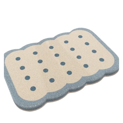 CGUOHU Badematte Dicke Korallensamt-Badezimmermatte, teppichförmige saugfähige Matte, Toilettentürteppich, rutschfeste Matte, saugfähige Matten, Toilettenfußmatten(Color 6,60x90 cm) von CGUOHU