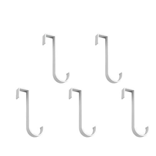 CGUOHU Türhaken 10 Stücke Über Der Tür Schrank Haken Handtuch Kleiderbügel Z Form Zurück(White) von CGUOHU