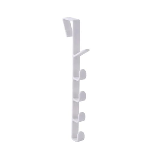 CGUOHU Türhaken 12 stücke Schlafzimmer Tür Kleiderbügel Kleider Hängen Rack Über Die Kunststoff Home Storage Organisation Haken(White) von CGUOHU