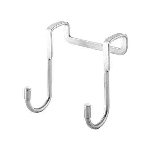 CGUOHU Türhaken 15 Stück Edelstahlhaken Doppel-S-förmiger Haken for Küche, Badezimmer, Schranktür, Rückseite, Kleiderbügel for Handtücher(White) von CGUOHU