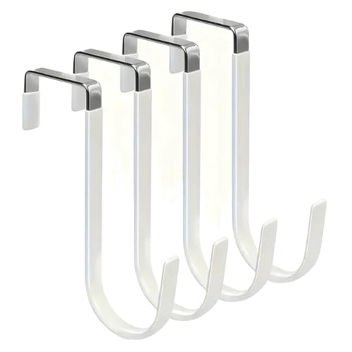 CGUOHU Türhaken 18 Stück Türhaken, for Wohnzimmer, Badezimmer, Schlafzimmer, Küche for Aufhängen von Kleidung, Handtüchern, Hüten, Mänteln(WHITE) von CGUOHU