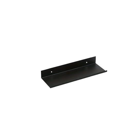 CGUOHU Wandmontiertes Bücherregal 2 stücke Schwimmende Regale Schlag Kostenloser for Wand Lagerung Selbst-Klebe Rack Küche Home Decor Badezimmer Zubehör Für Schlafzimmer, Büro(Black 11.8 Inch) von CGUOHU