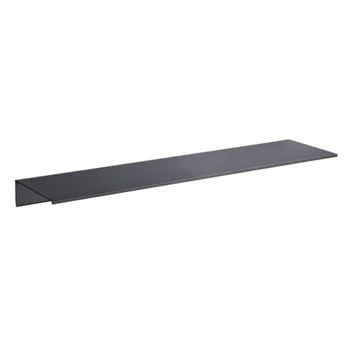 CGUOHU Wandmontiertes Bücherregal 3 stücke 30/40/50 cm Badezimmer Regal Aluminium Schwimmende Regale for Wand Dusche Organizer Küche Lagerung Rack Bad Zubehör Für Schlafzimmer, Büro(40CM Black) von CGUOHU