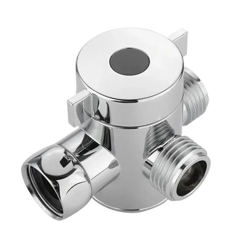 Eckventil Für Wasserhähne 2 PCS 1/2 Zoll Badezimmer Drei Weg Stecker T-adapter Einstellbare Dusche Shunt Umsteller Ventil for Wc Bidet kopf von CGUOHU