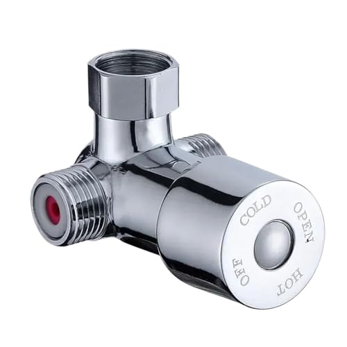 Eckventil Für Wasserhähne 2 PCS G1/2 Heißer Kaltes Wasser Misch Ventil Wasserhahn Winkel ValveAdjustable Temperatur Regelventil for Badezimmer Dusche Kopf wasserhahn von CGUOHU